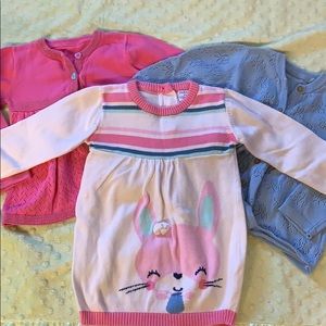 Dress with 2 matching sweaters!